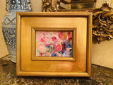 KADLIC Abstract Impasto Original Oil Painting Gold Gilt Frame Fine Art 14”