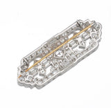 Tiffany & Co. Art Deco 6.40 Ct G VS1 Diamond Brooch Pin Pendant Box Appraisal
