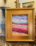 KADLIC Original Oil Painting Abstract Modern Chunky Impasto Gold Gilt 15" Frame