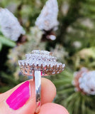 Stunning RING-DANT Platinum 4.00ct VS Diamond Ballerina Baguette Ring