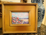 KADLIC Abstract Impasto Original Oil Painting Gold Gilt Frame Fine Art 14”