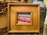 KADLIC Abstract Impasto Original Oil Table Painting Gold Gilt Frame 10" Fine Art