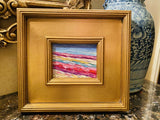 KADLIC Abstract Impasto Original Oil Table Painting Gold Gilt Frame 10" Fine Art