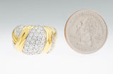 Vintage Estate Jose Hess 2.50 ctw G VS Diamond 18k Gold Cocktail Statement Ring