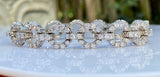 Vintage Jabel 18k White Gold 5.00 Carat F VS Diamond Bracelet
