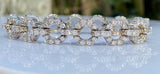 Vintage Jabel 18k White Gold 5.00 Carat F VS Diamond Bracelet