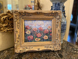 KADLIC Floral Landscape Wild Flowers Gilt Wood Frame 8x10”