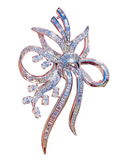 Vintage 1950s Platinum 3.44ct VS Diamond Brooch/Pin/Pendant