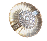 Impressive GEMLOK Billionaire Estate 2.7ct VS Diamond Rock Crystal 18k Gold Ring