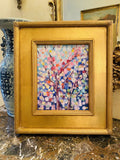 KADLIC Abstract Impasto Original Oil Painting Gold Gilt Frame Fine Art 14”x16