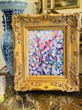 KADLIC Original Oil Painting Abstract Impasto Gold Gilt 15" Frame