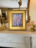 KADLIC Abstract Impasto Original Oil Painting Gold Gilt Frame Fine Art 14”x16