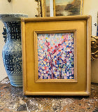 KADLIC Abstract Impasto Original Oil Painting Gold Gilt Frame Fine Art 14”x16