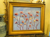 KADLIC Floral Abstract Impasto Original Oil Painting Gilt 30” Frame Fine Art