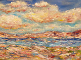 KADLIC Abstract Sunset Seascape Impasto Original Oil Painting On canvas 36x24"