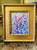 KADLIC Abstract Impasto Original Oil Painting Gold Gilt Frame Fine Art 14”x16