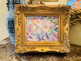 KADLIC Original Oil Painting Abstract Impasto Gold Gilt 15" Frame