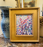 KADLIC Abstract Impasto Original Oil Painting Gold Gilt Frame Fine Art 14”x16