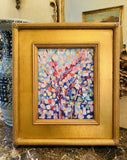 KADLIC Abstract Impasto Original Oil Painting Gold Gilt Frame Fine Art 14”x16