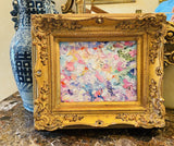 KADLIC Original Oil Painting Abstract Impasto Gold Gilt 15" Frame