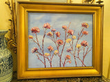 KADLIC Floral Abstract Impasto Original Oil Painting Gilt 30” Frame Fine Art