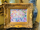 KADLIC Original Oil Painting Abstract Impasto Gold Gilt 15" Frame