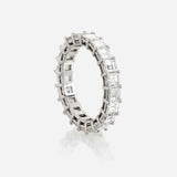 Vintage Platinum Earth Mined 4.30ct VS Diamond Anniversary Wedding Band Ring