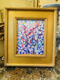 KADLIC Abstract Impasto Original Oil Painting Gold Gilt Frame Fine Art 14”x16