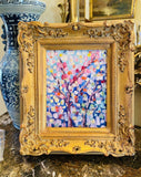 KADLIC Original Oil Painting Abstract Impasto Gold Gilt 15" Frame