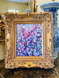 KADLIC Original Oil Painting Abstract Impasto Gold Gilt 15" Frame