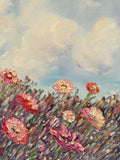 KADLIC Impressionist Flowers Landscape Original Oil Painting On Canvas 24x20