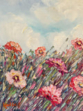 KADLIC Impressionist Flowers Landscape Original Oil Painting On Canvas 24x20