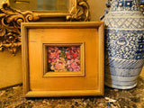 KADLIC Poppies Still Life Original Oil Table Painting Gold Gilt Frame 10”