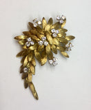 Retro Estate Des In France 18K Gold VS 1.5ct Diamond Pin Brooch Pendant Necklace