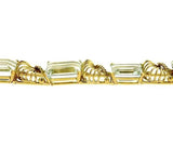 Stunning 1950s 18k Gold Retro  42+ Carat Aquamarine Bracelet