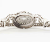 Vintage Art Deco Hamilton Covered Watch 14k Gold VS 6.27ct Diamond Bracelet