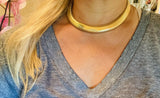 Vintage Estate 14k Gold Tubogas Necklace Flexible Collar Chain 54g