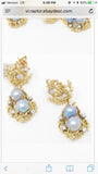 Vintage Estate Free Form 14k Tahitian Pearl 1.50ct Diamond Dangle Earrings
