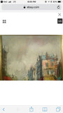 Signed  Listed Antonio DeVity Painting Parisian? Street Scene