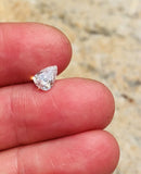 GIA Natural F/I 1 Pear Cut 0.77 Ct Diamond Gemstone