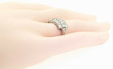 Vintage Midcentury 1950s Platinum 1.84CT VS/F Diamond Anniversary Band Ring