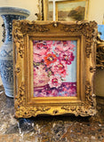 KADLIC Original Oil Painting Floral Still Life Impasto Gold Gilt 15" Frame