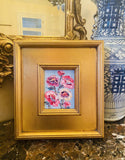 KADLIC Original Oil Painting Wildflowers Impasto Gold Gilt 12” Frame