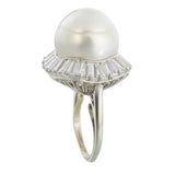 Billionaire's Estate Baroque South Sea Cultured Pearl 3.77 ct VS Diamond Ring