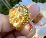 Vintage DAVID WEBB 18k Gold Heavy Cocktail Ring