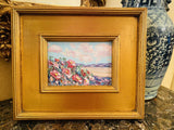 KADLIC Abstract Impasto Original Oil Painting Gold Gilt Frame Fine Art 14”
