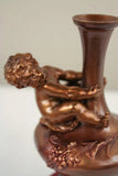 Superb Bronze Figural Baby Boy Child Vase Auguste Moreau Sculpture, 19th C, 5"