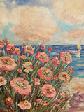 KADLIC Abstract Sunset Seascape Impasto Original Oil Painting On canvas 36x24"