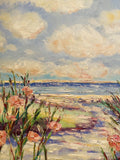 KADLIC Abstract Sunset Seascape Impasto Original Oil Painting 30x40” Canvas