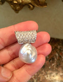 IMPRESSIVE Marlene Stowe 2.70 VS Diamond 19mm Baroque Pearl Large Pendant $13K